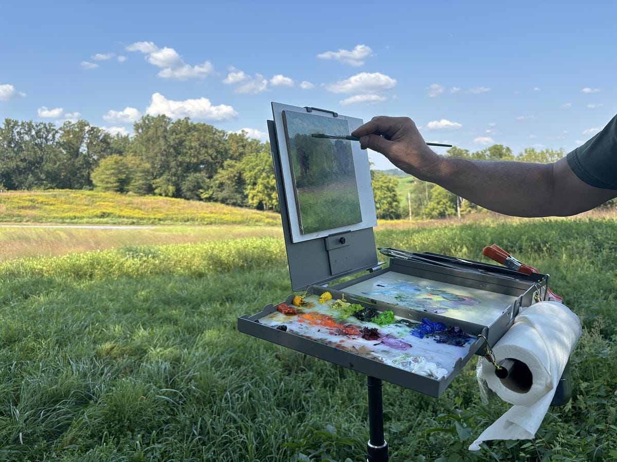 Gregory Blue Plein Air workshop at ChesLen, September 2024