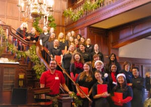 Highschool Choir preforming at Home for the Holidays